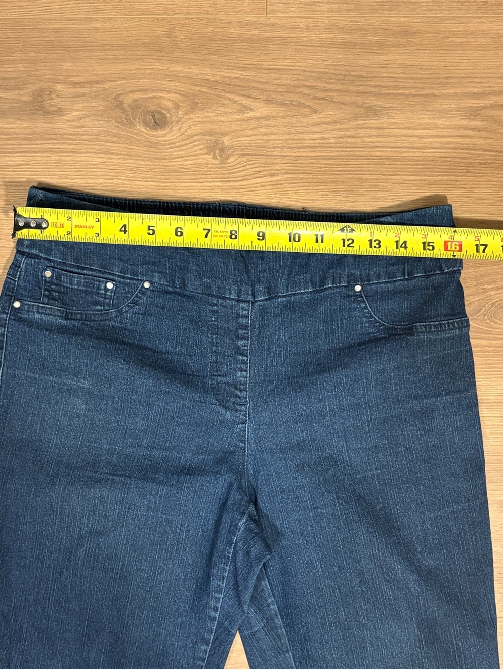 Ruby Rd. Dark Indigo Stretch Jeggings - Picture 4 of 6